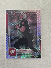 Bowman 2025 U Chrome Billy Edwards Jr. #8 X-Fractor Wisconsin Badgers 1st