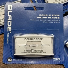12 Packs CVS BLADE For Men Double Edge Stainless Steel Razor Blades (120 Blades)