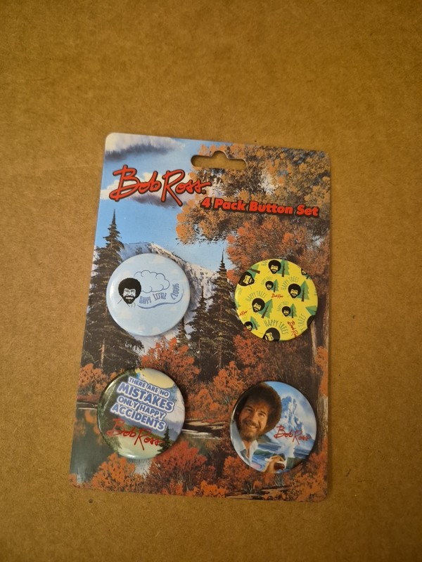 Bob Ross Button Set