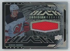 2023-24 UD Black Obsidian Jersey Simon Nemec RC /149 #ORJ-SN