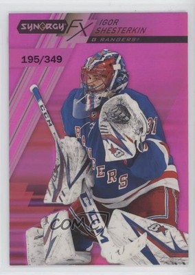 2020-21 Upper Deck Synergy FX Purple 195/349 Igor Shesterkin #FX-37 iy3