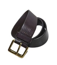 Ralph Lauren Genuine Leather Belt Dark Brown Bronze Buckle Men  s Sz. 32 30