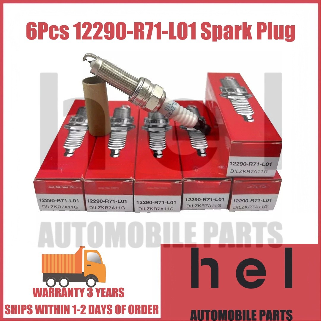 6Pcs Genuine OEM 12290-R71-L01 Iridium Spark Plug For Honda Accord V6 Odyssey