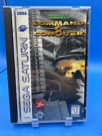 Command and Conquer Sega Saturn Complete 2 Disc w Manual Tested