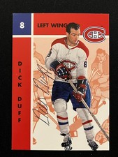 1995-96 Parkhurst 1966-67 #78 Dick Duff In person AUTO