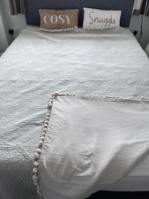 Reversible Double Cotton Bedspread By Debenhams