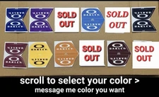 Oakley Football Helmet Visor Eye Shield Tab Decals (Message W/Color You Want) 
