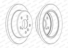 2 dischi freno nuovi per LEXUS TOYOTA:ES,CAMRY,WINDOM,CAMRY I,SCPTER 4243133100
