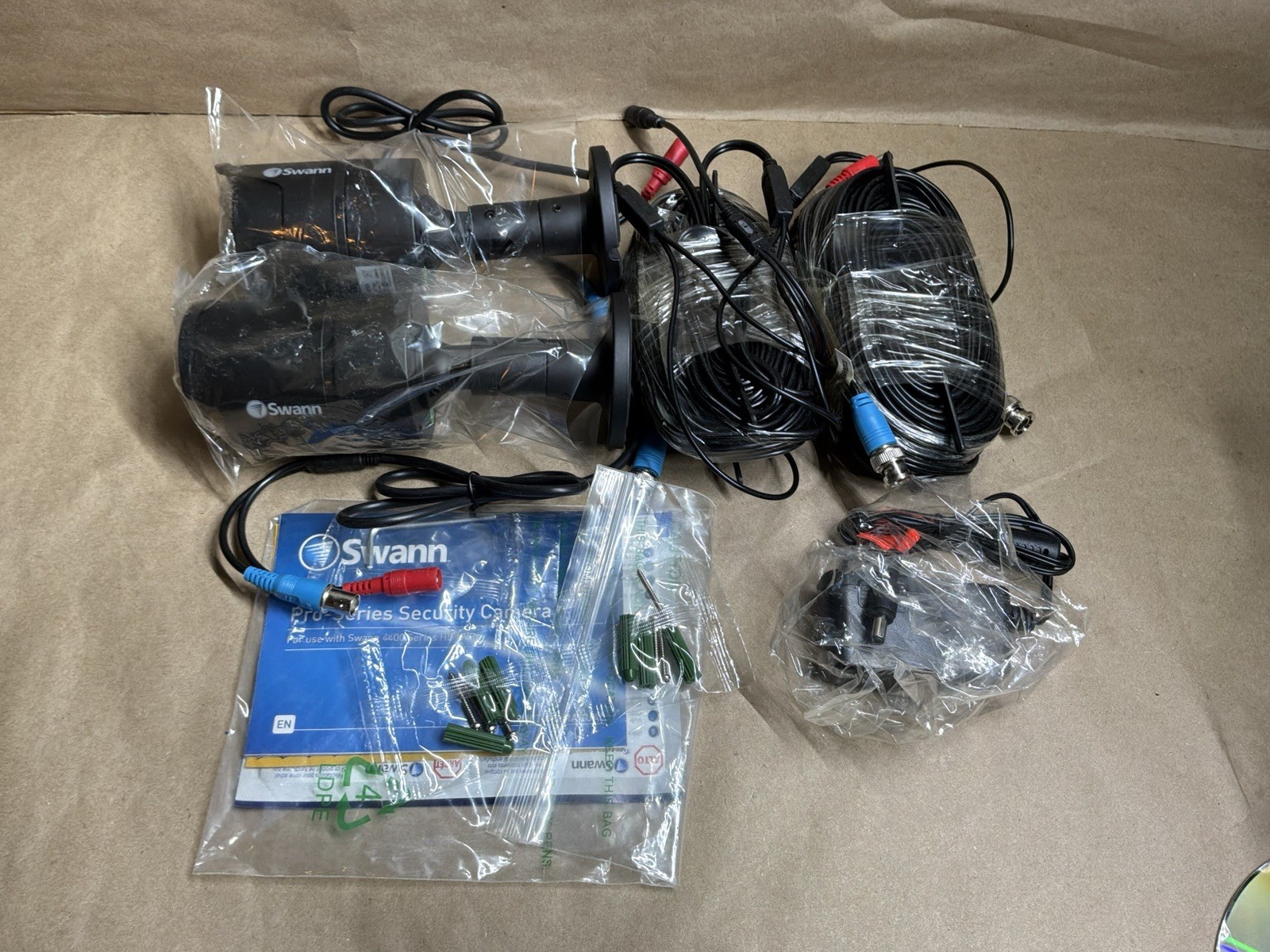 Lot of 2 SWANN SRPRO-A850CAM Wired CCTV Security Camera with Connection Cord