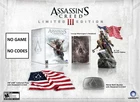 Assassin's Creed III Limited Edition Collector Box PS3 No Game