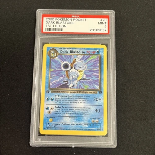 Pokémon TCG Dark Blastoise PSA 9 Team Rocket Non-Holo 1st ED. 2000 PSA 9 MINT 🍃