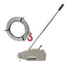 Wire Rope Hoist Winch with 20m Rope Aluminium Hand Winch Wire Rope Puller Pulley