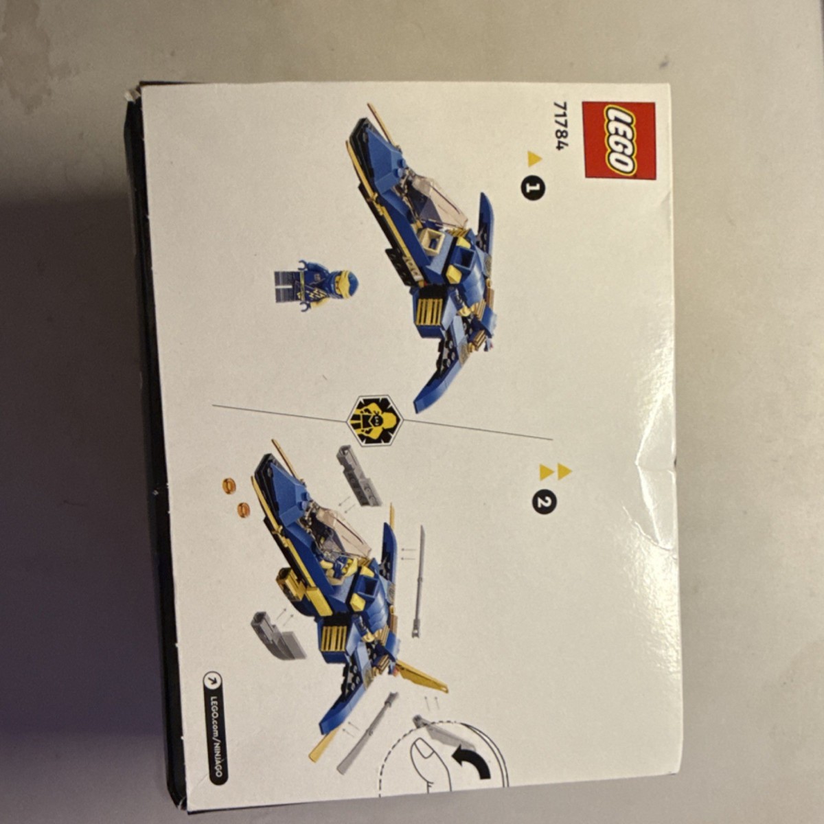 首長犬 LEGO NINJAGO Jay's Lightning Jet EVO 71784 Set, 146 Pieces, 6+