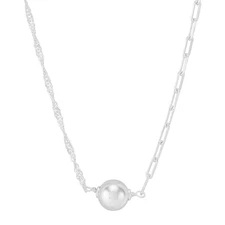 New Silpada 'Come Together' Sterling Silver Chain Necklace, 16" + 2"