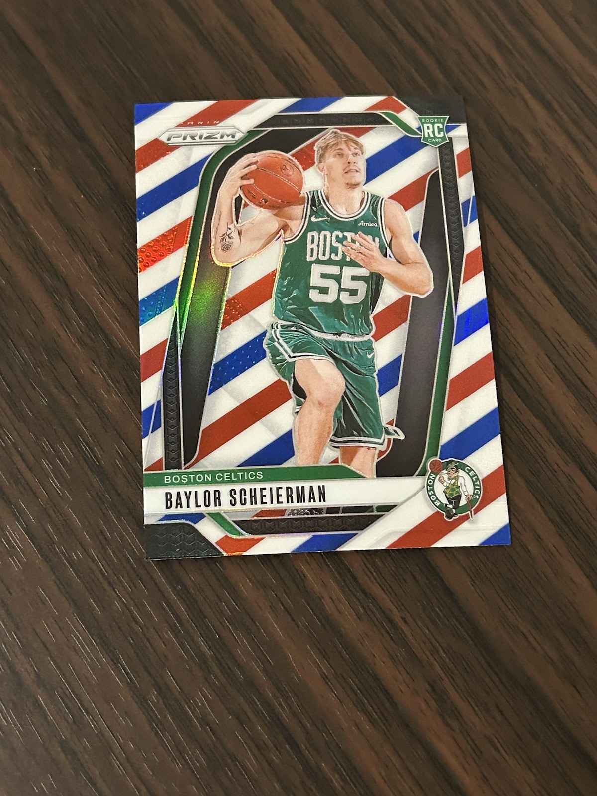2024-25 Panini Prizm - Baylor Scheierman #236 Red White & Blue Prizm (RC)