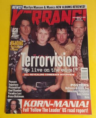 Kerrang! 716 September 12 1998 - Terrorvision, Korn, Ash, Sepultura,Coal Chamber