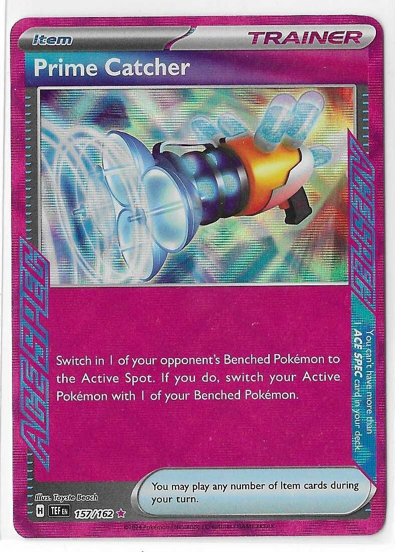 Pokemon TCG Prime Catcher 157/162 Temporal Forces ACE SPEC Rare NM