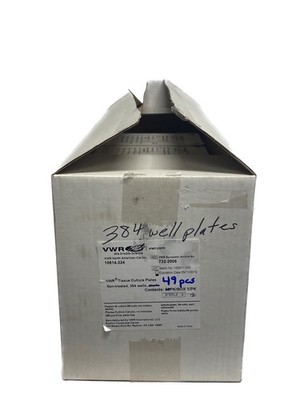 (49) VWR 384-Well 100uL Clear Tissue Culture Plates Non-Treated F-Bttm 10814-224