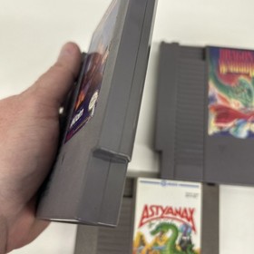 3 NES Games: Astyanax/Dragon Warrior. And iron sword all Tested And Working
