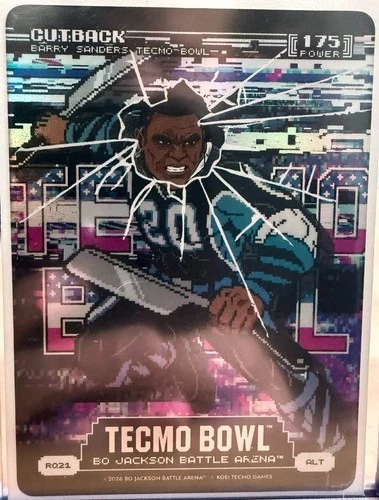 2026 Bo Jackson Battle Arena Tecmo Bowl Cutback Rage Quit Barry Sanders Alt