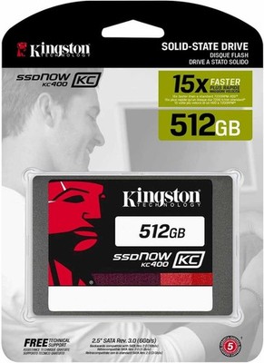 NEW Kingston KC400 512GB 2.5'' SATA III Solid State Drive (SKC400S37/512G)