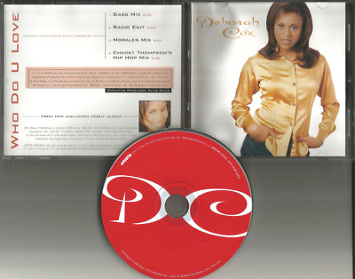 DEBORAH COX Who Do U Love 4TRX REMIXES & EDIT & HIP HOP MIX PROMO DJ CD single 