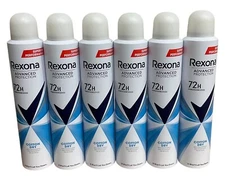 6x Rexona Advanced Protection Cotton Dry 72HR Deodorant Spray 200ml/ 6.76 oz