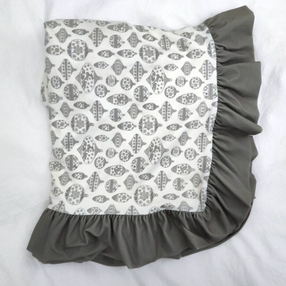 Мягкое бежевое зеленое праздничное одеяло с оборками Sweethoney Baby Dreamer 51 дюйм - Изображение 4 из 4