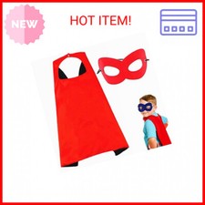 Capes and Masks For kids Double Side Dress up Costumes Christmas Halloween Cospl
