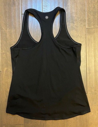 Athleta Black Athletic Tank Top Medium Used - Picture 2 of 2