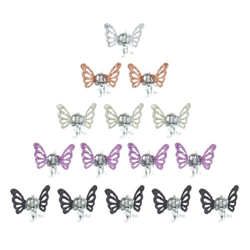 24PCS Mini Hair Clips Tiny Jaw Clips Butterflies Mini Claw Clips for Children