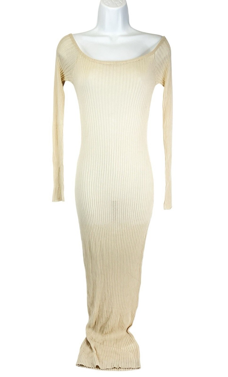 stone bodycon dress Pretty Little Thing Womens Sheer Knit Bardot Midi NWT Sz M LuLu BeBe Blue Castle Embroidered Skirt Ideal for upscale dinners Bebop Juniors' Skater Dress Color:#15 Golden Hour