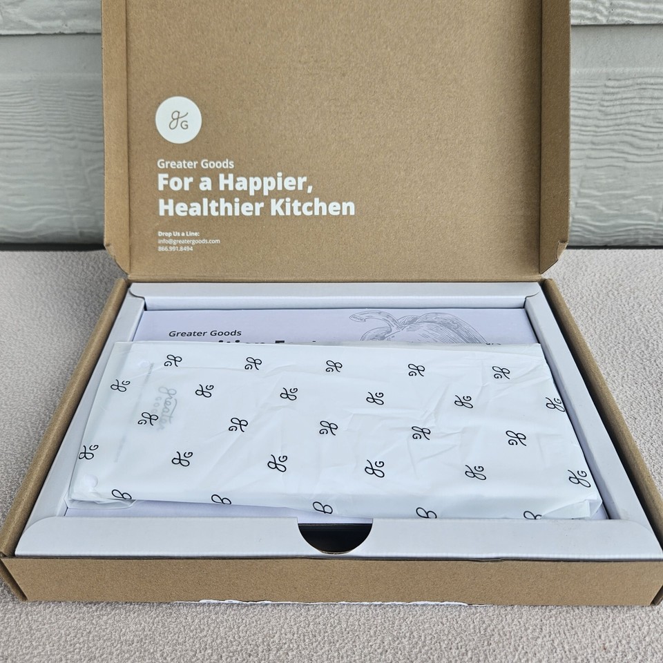 Greater Goods Nutrition Facts Food Scale Silver Calorie Counter Weight