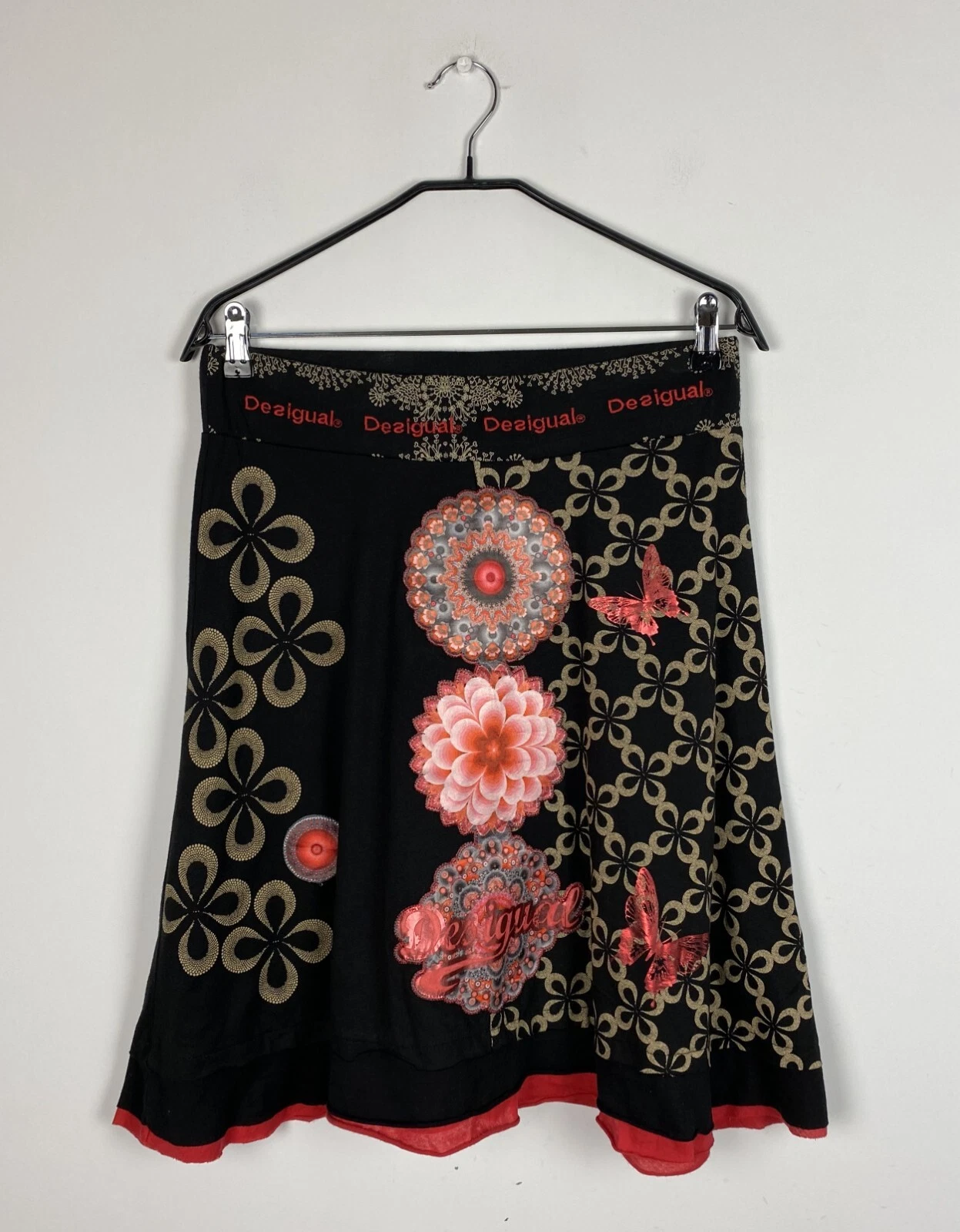 Desigual Women's Skirt 65% Cotton 35% Viscose Size M