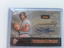 #10/65 (ONLY 65) 2007 UPPER DECK UD PREMIER AUTO AUTOGRAPH JIM PALMER