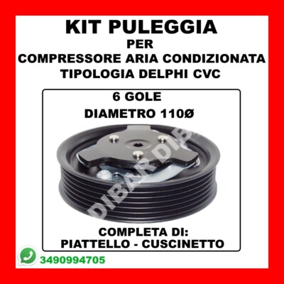Piastra Frizione Compressore Aria Condizionata 5N0820803 Per CVC - Acciaio Inox, Include Viti - Foto 9