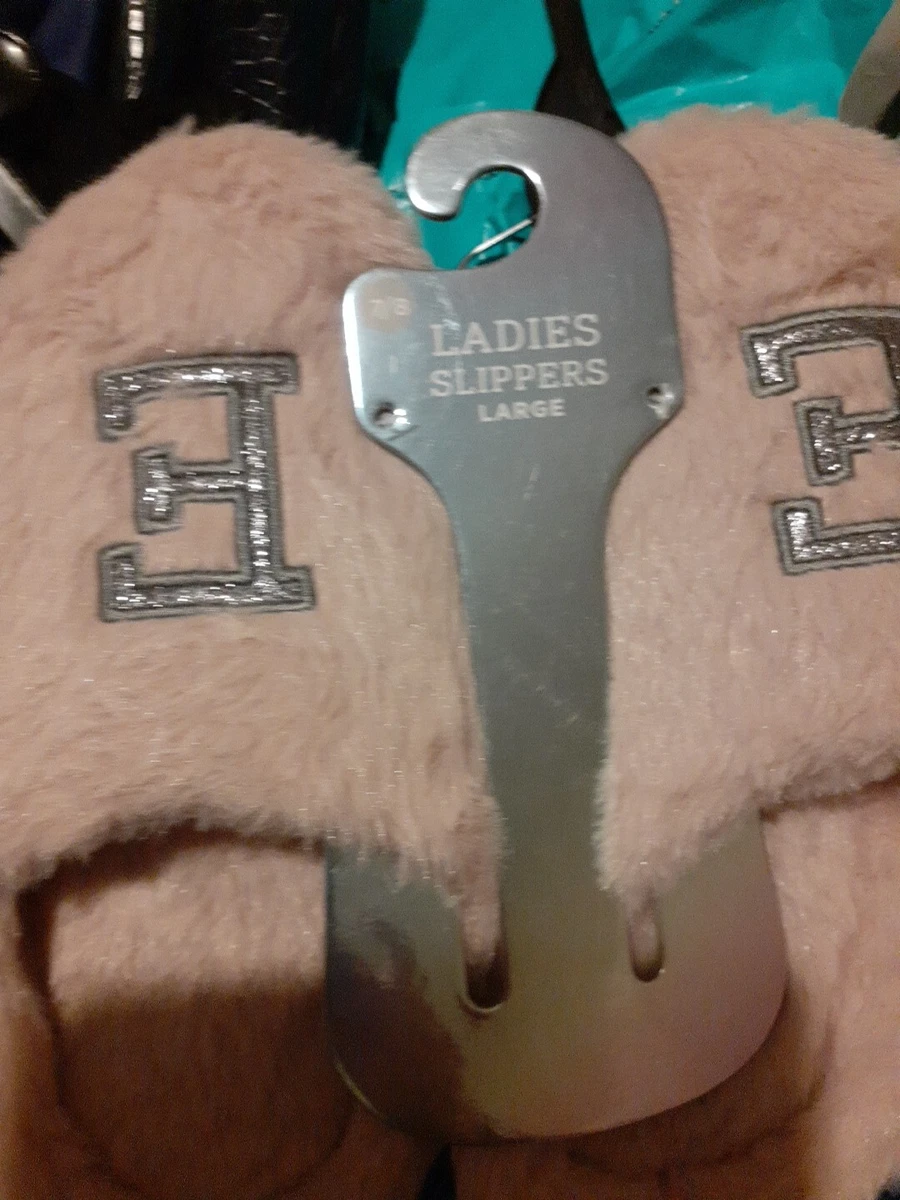 New Pink E Glitter Slippers Size 7 8 By B M eBay