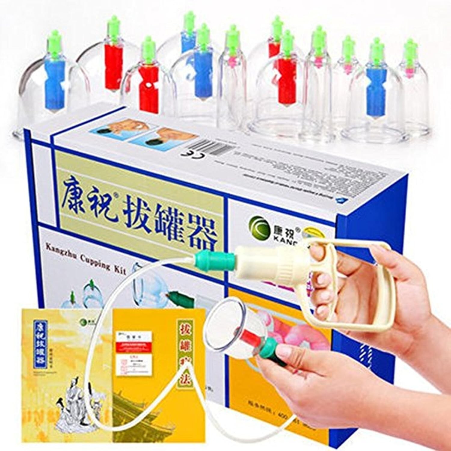 Cupping   Vacuum 12 CUPS Biomagnetic Chinese Cupping Therapy SET