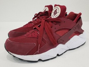 Achat / Vente Nike Air Huarache Rouge Blanc Noir (318429-606) Chaussure de Basket Pas Cher