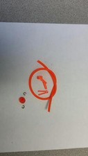 orange peep archery small 1/8 combo ,kisser , clips,1 ft latex , cable clip