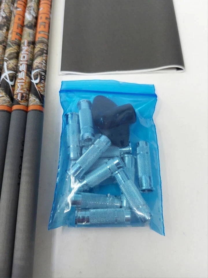 12pk Carbon Express Terminator Lite 350 Mission Uncut Shafts w Inserts: 50641 - Image 4 of 4