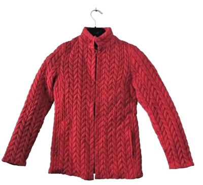 Exklusive Charles Dumas Sport Couture Damen Designer Jacke Vintage Rot EU 38