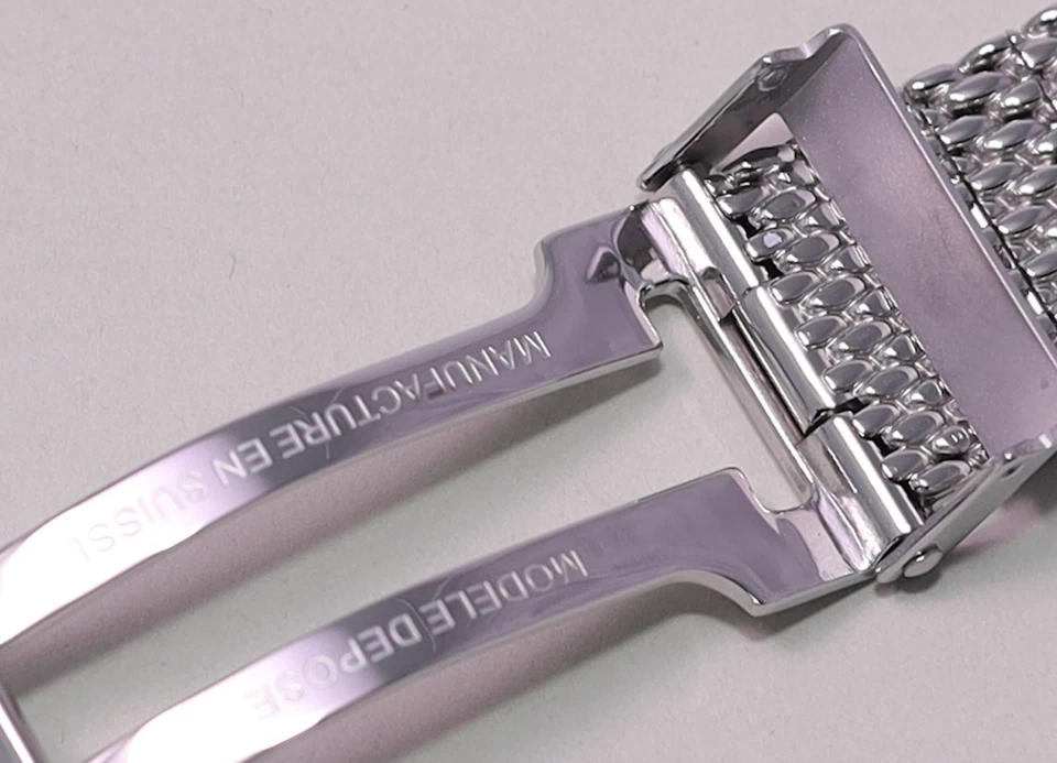 Meshband für BREITLING SUPEROCEAN Armband Band Stahl Metallverschluss 22mm 24mm - Bild 3 von 4