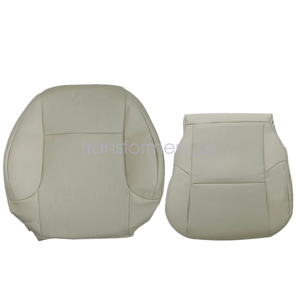 For 2010-2017 Lexus GX460 4-Door Driver Bottom & Back Perforated Seat Cover Tan Foto 2 de 4