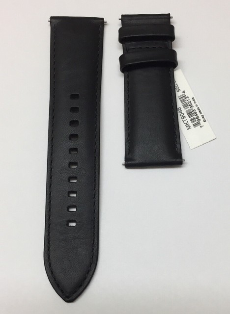Michael Kors Grayson Smartwatch Black Leather Replacement Strap 24mm MKT9048 for sale online | eBay