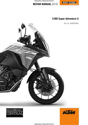 KTM MOTORRAD 2018 - 1290 SUPER ADVENTURE S - WERKSTATT SERVICEHANDBUCH