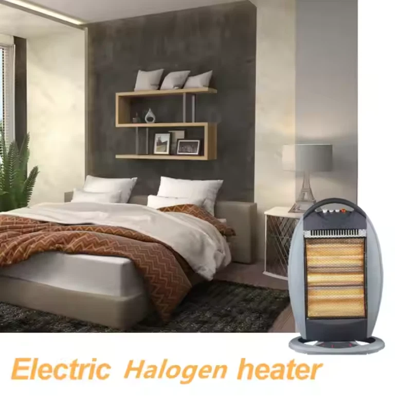 STUFA basso consumo elettrica ALOGENA QUARZO 3 POTENZE  OSCILLANTE 400-800-1200W - Immagine 4 di 4