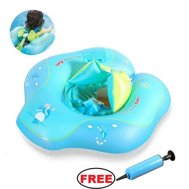 inflatable swim ring baby bath neck float