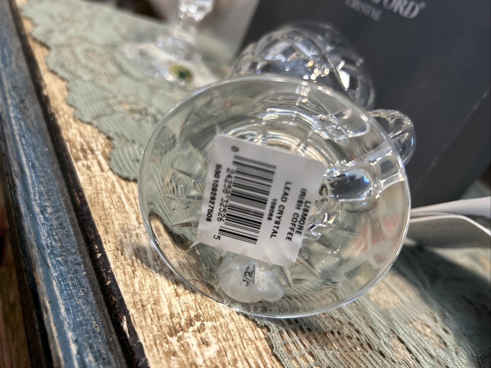 Waterford Lismore 2 Irish Coffee Crystal Mugs 8oz. BRAND WITH BOX eBay