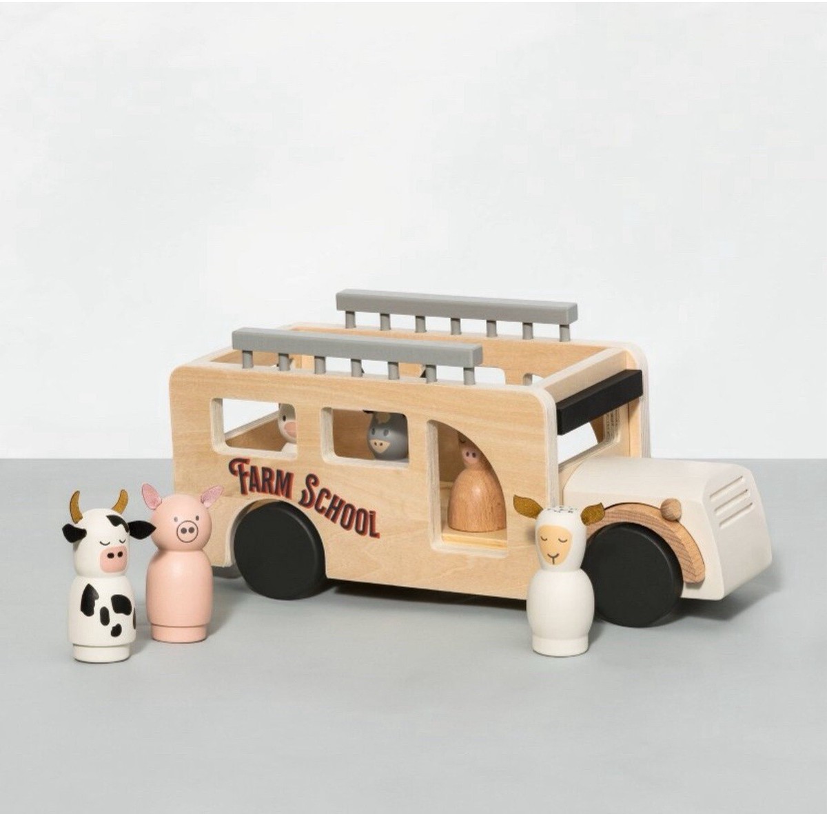 ハルモニア　アクリル製鹿フィギュアセット （スタンディング・シッティングセット） シカの赤ちゃん -水辺のなかよしブランコセット- / 家具と人形セット